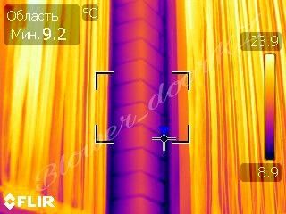 Поиск утечек тепла.Тепловизионное обследование тепловизор+аэродверь.
