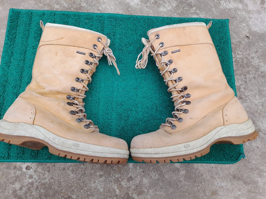 cizme din piele Skechers de femei