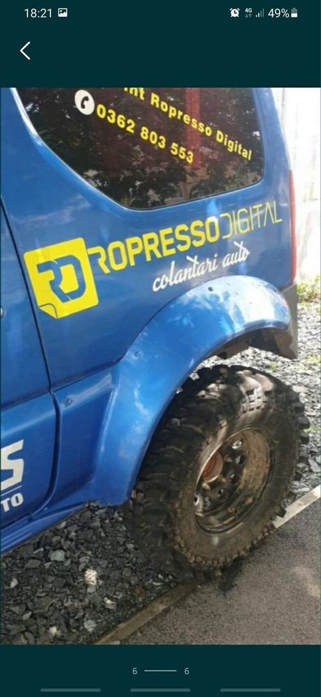 Overfendere, aparatori noroi suzuki jimny