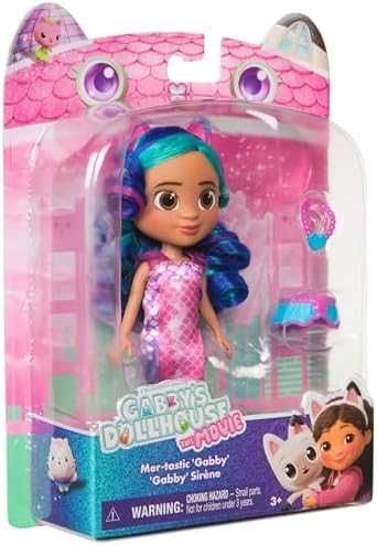 Нова Gabby's Dollhouse кукла Габи Русалка + аксесоари от филма за деца