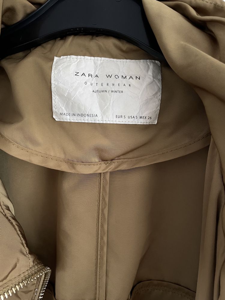 Geaca parka  trench Zara oversize primavara toamna