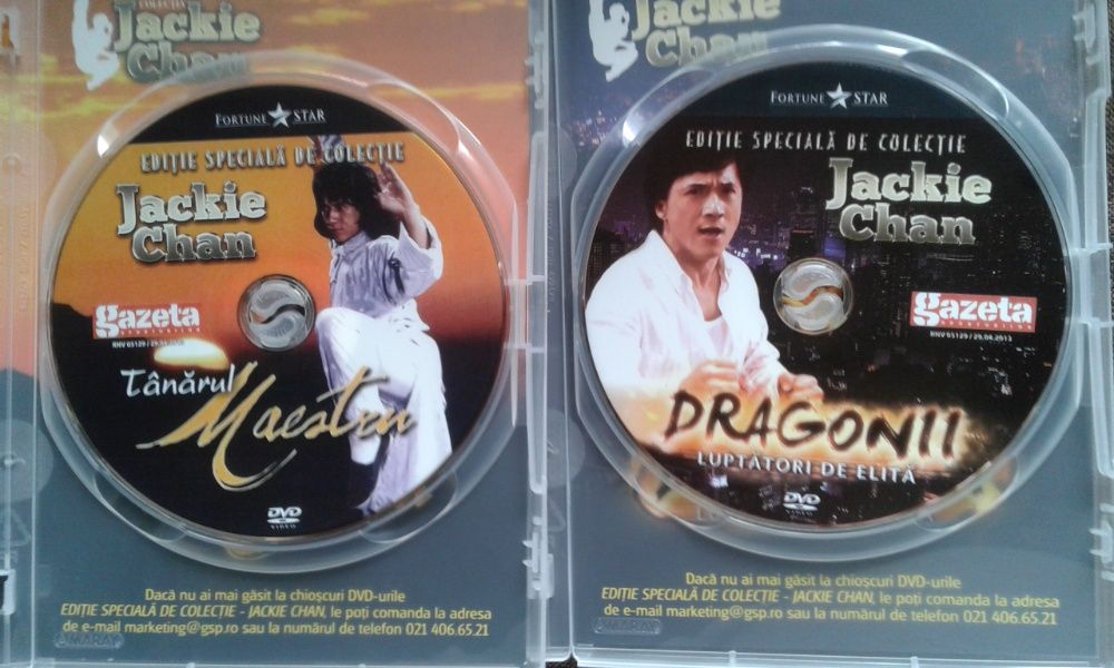 Filme Jackie Chan DVD 5 buc, Gazeta Sporturilor (Colectia Completa)