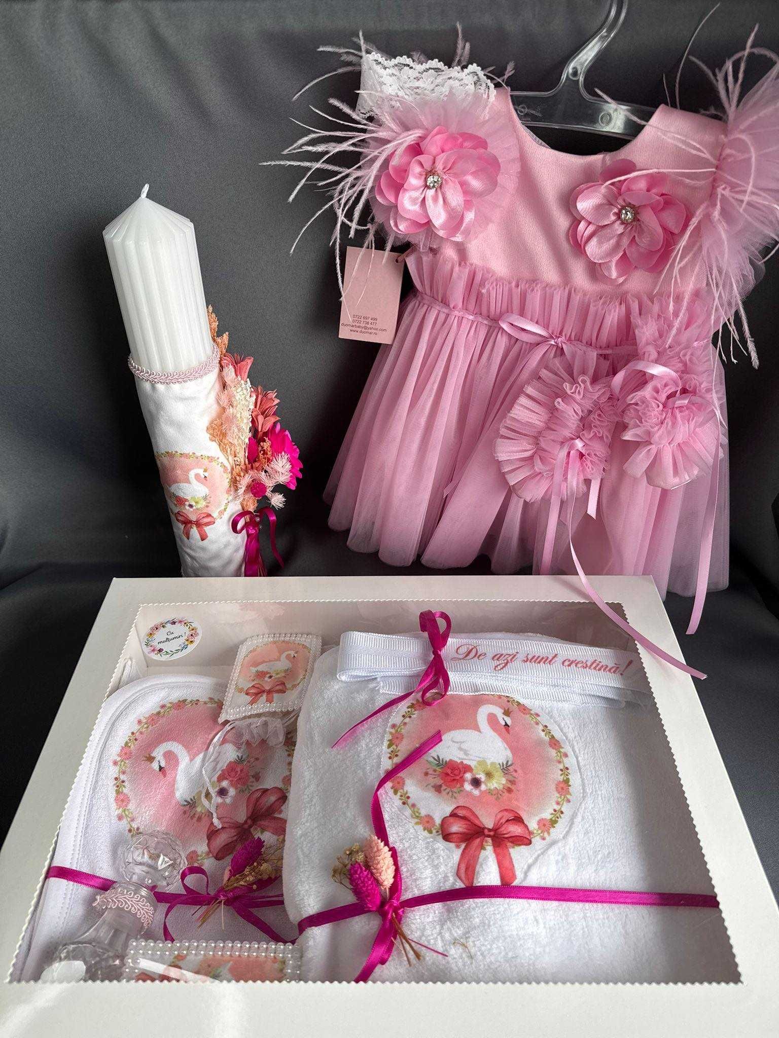 Trusouri pentru botez personalizate/Rochite/Costumas/Lumanari botez