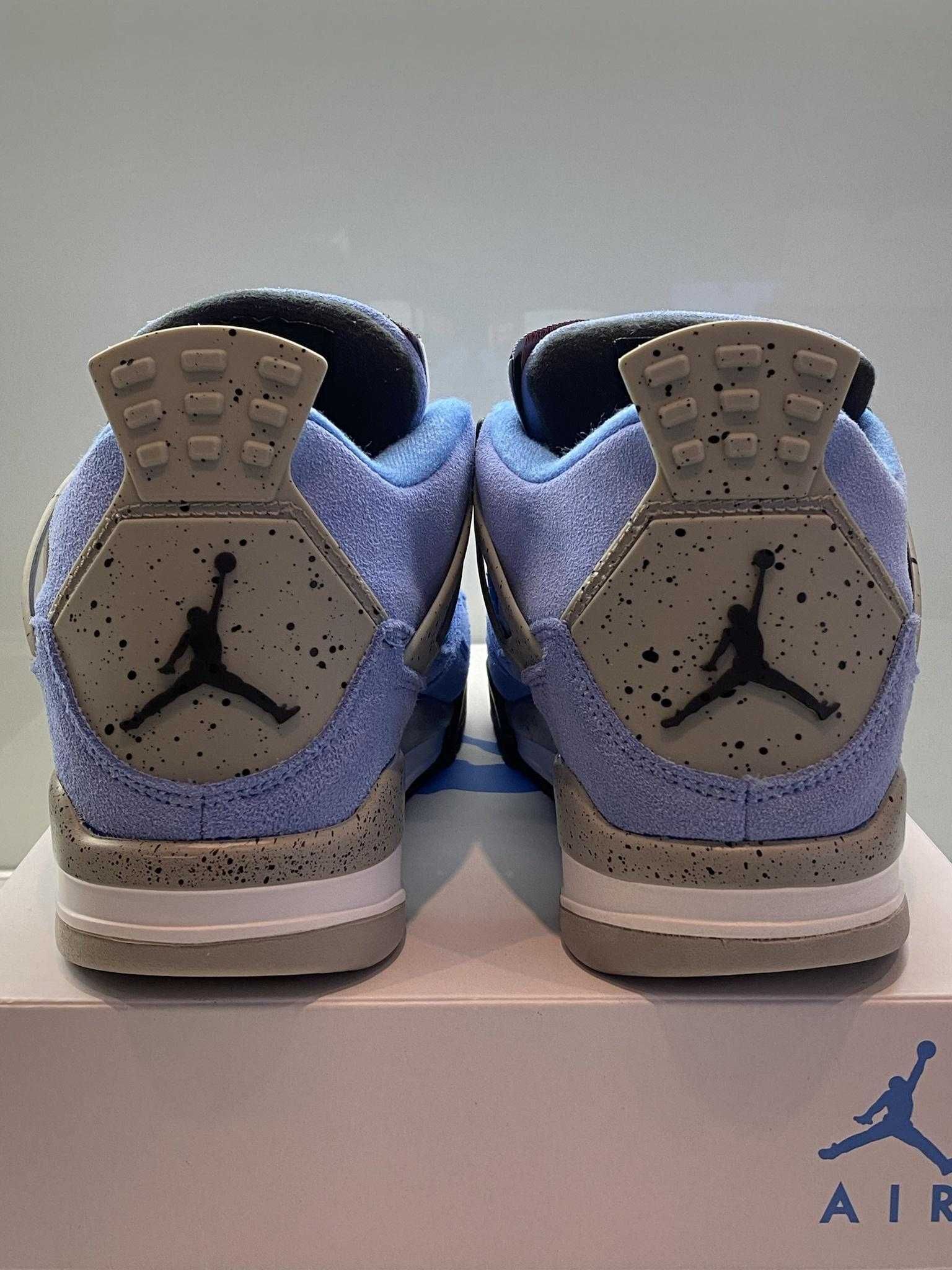 Jordan 4 Retro University Blue Мъжки/Дамски Кецове 36-47EUR