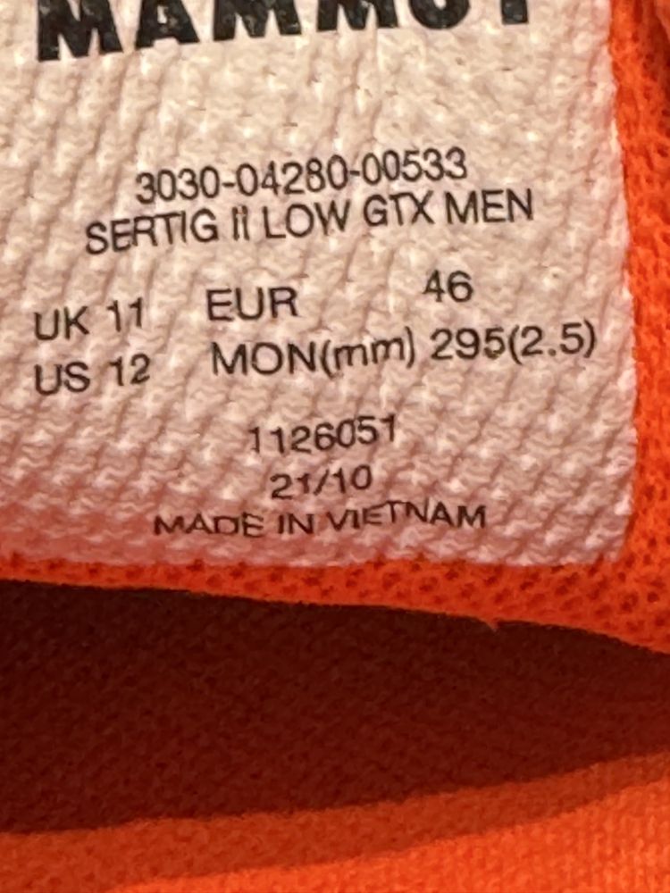 Туристически обувки MAMMUT GORE-TEX .Номер 46