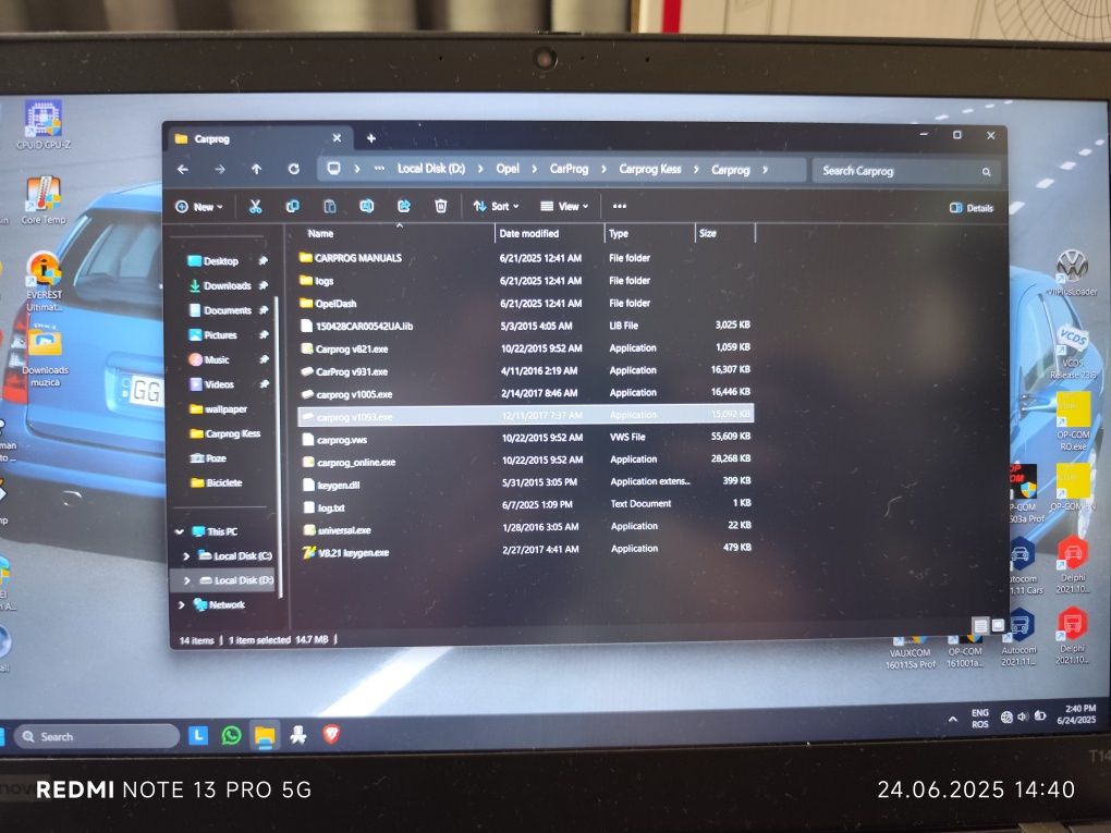 Vand programator/diagnoza/tester auto Carprog