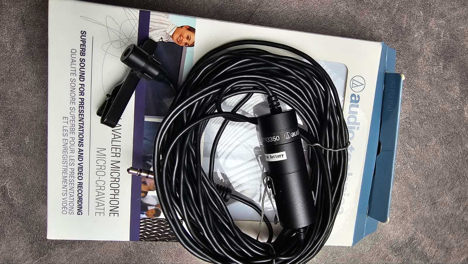 Кондензаторен микрофон брошка audio-technica atr3350