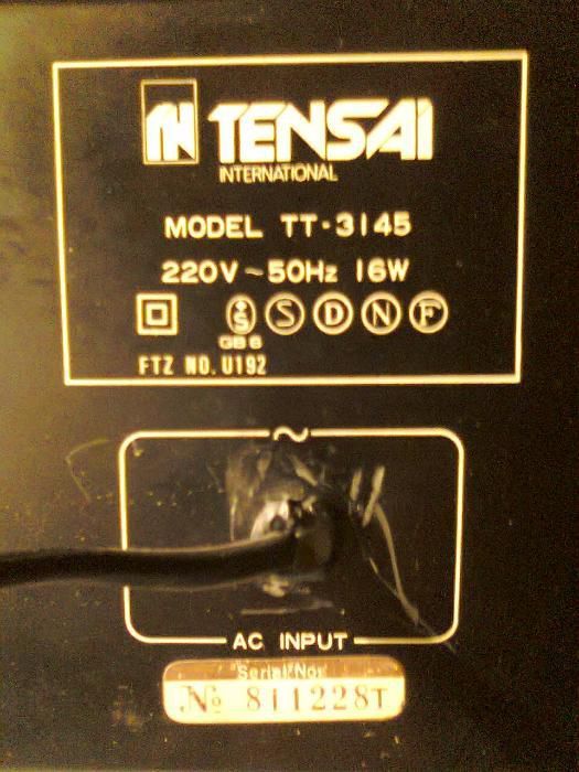 Tuner vintage de colectie - Tensai TT-3145 - radio analog