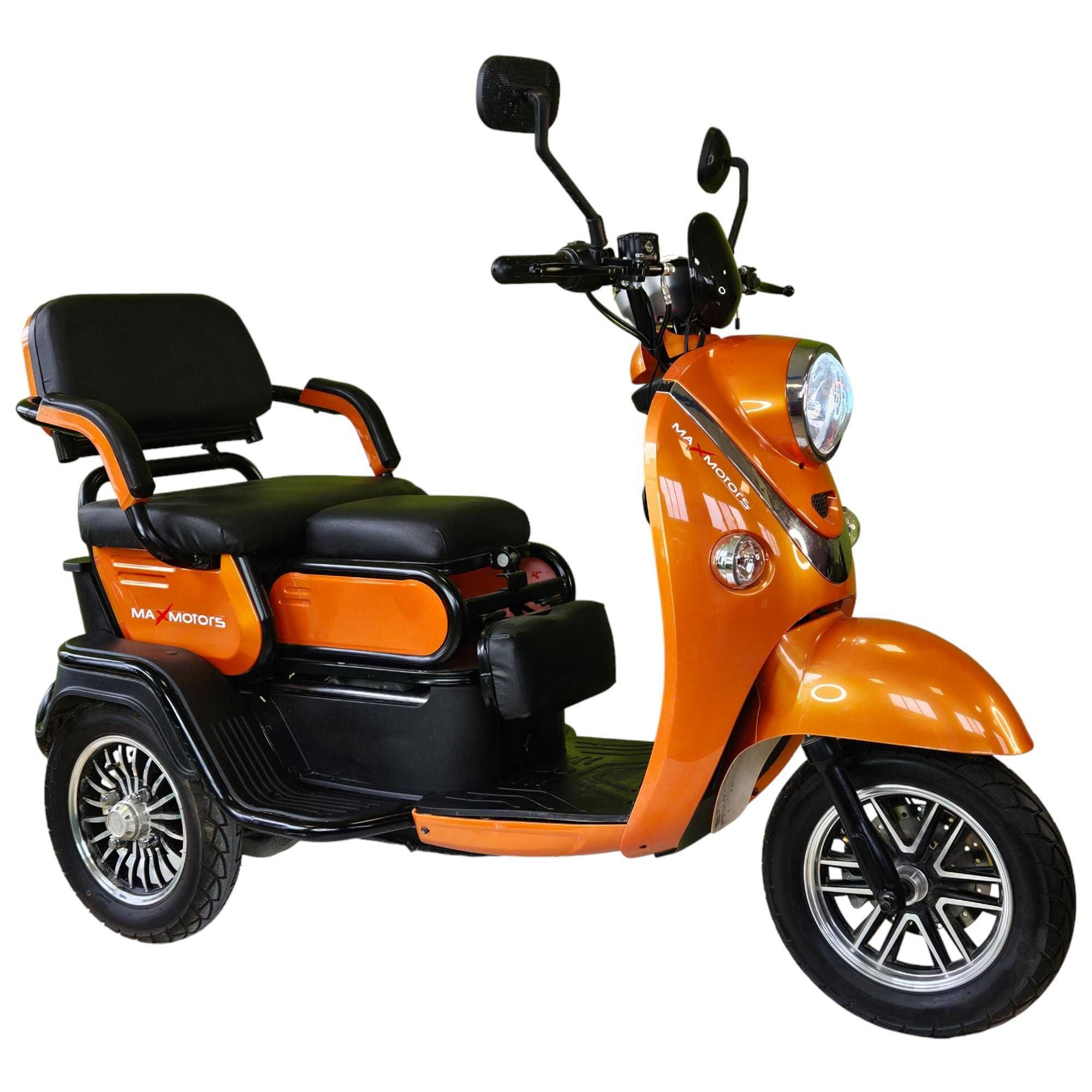 Електрическа Триместна Триколка X2 - 1500W Orange Nova Motors