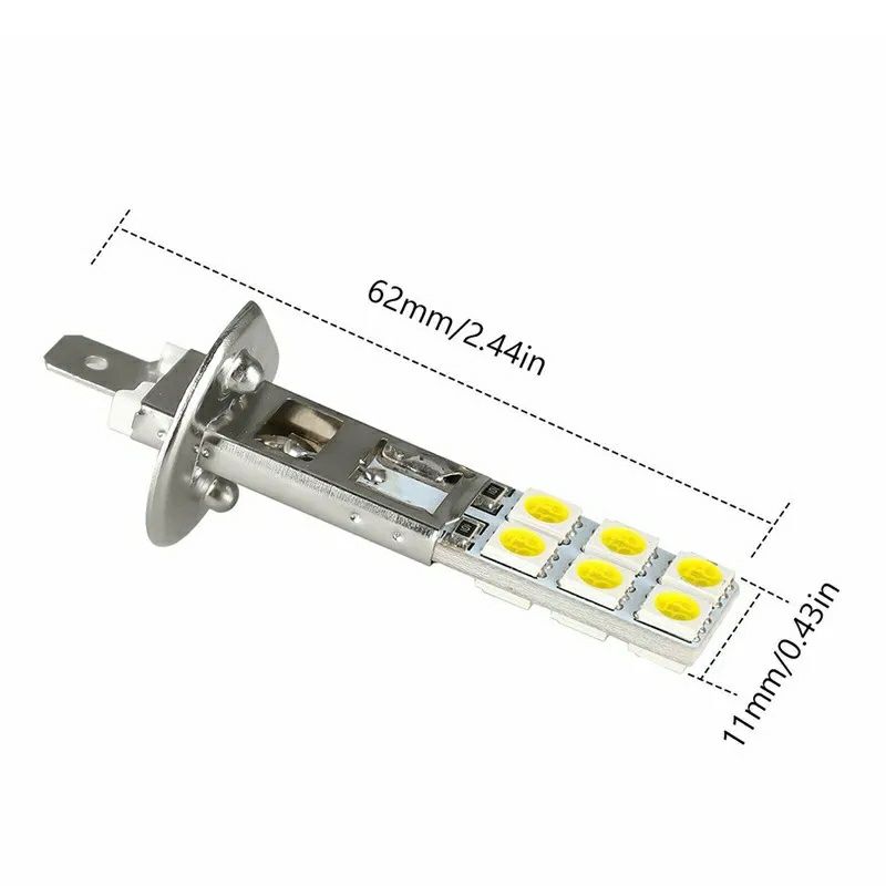 Set Două Becuri Led H1,H3(6000k/12V/50W)