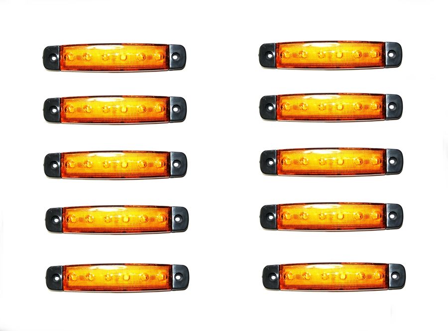 10 броя LED Габарити,светлини,токоси,рибки 12v 24v за камиони ремарке