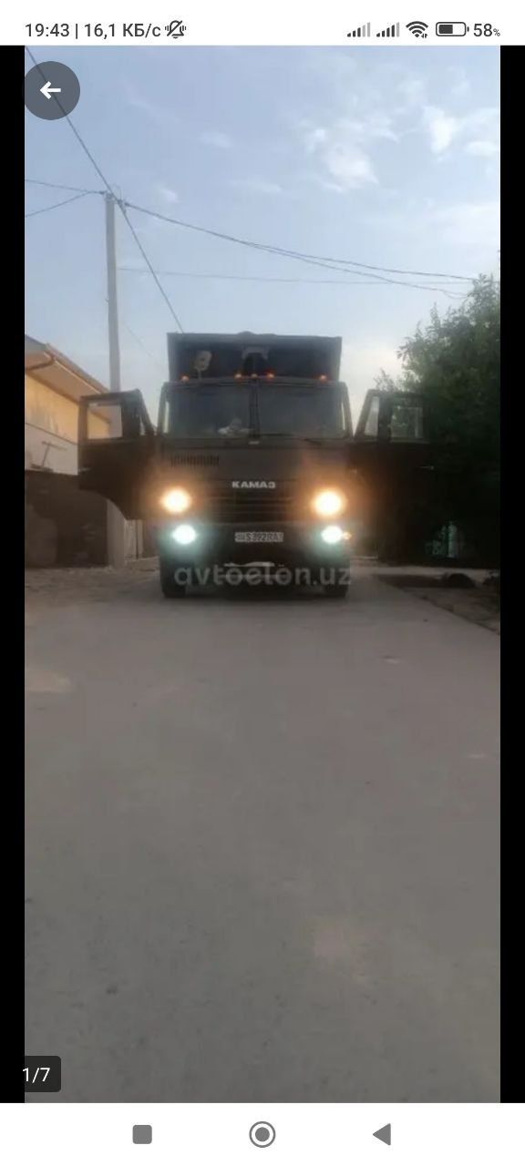 Kamaz samosval sotiladi