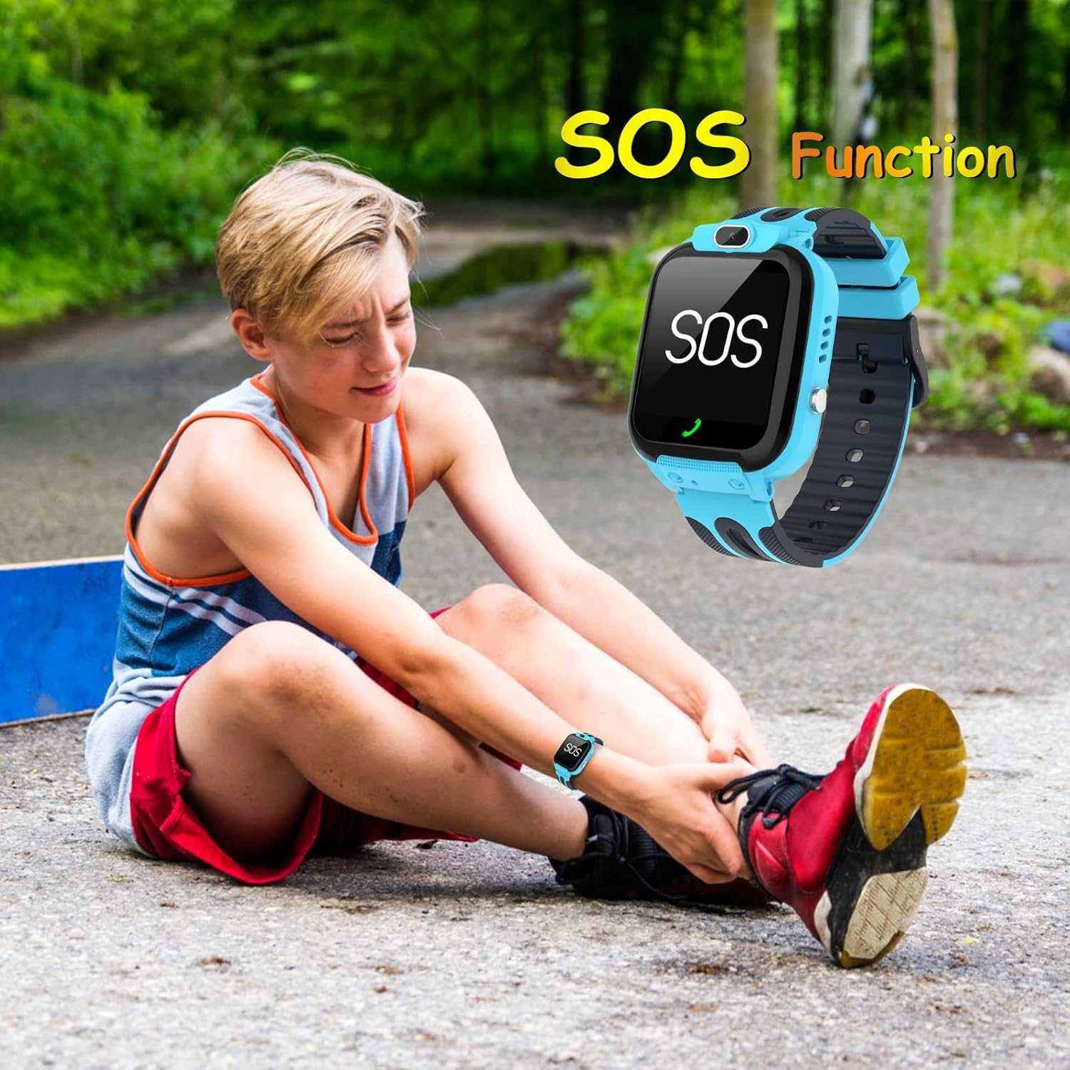 Детски смарт часовник с GPS, SIM, SOS, камера и водоустойчив дизайн
