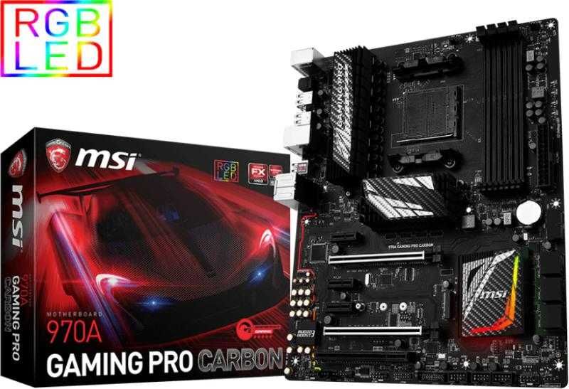 Дънна платка MSI 970A Gaming Pro Carbon, сокет AM3+