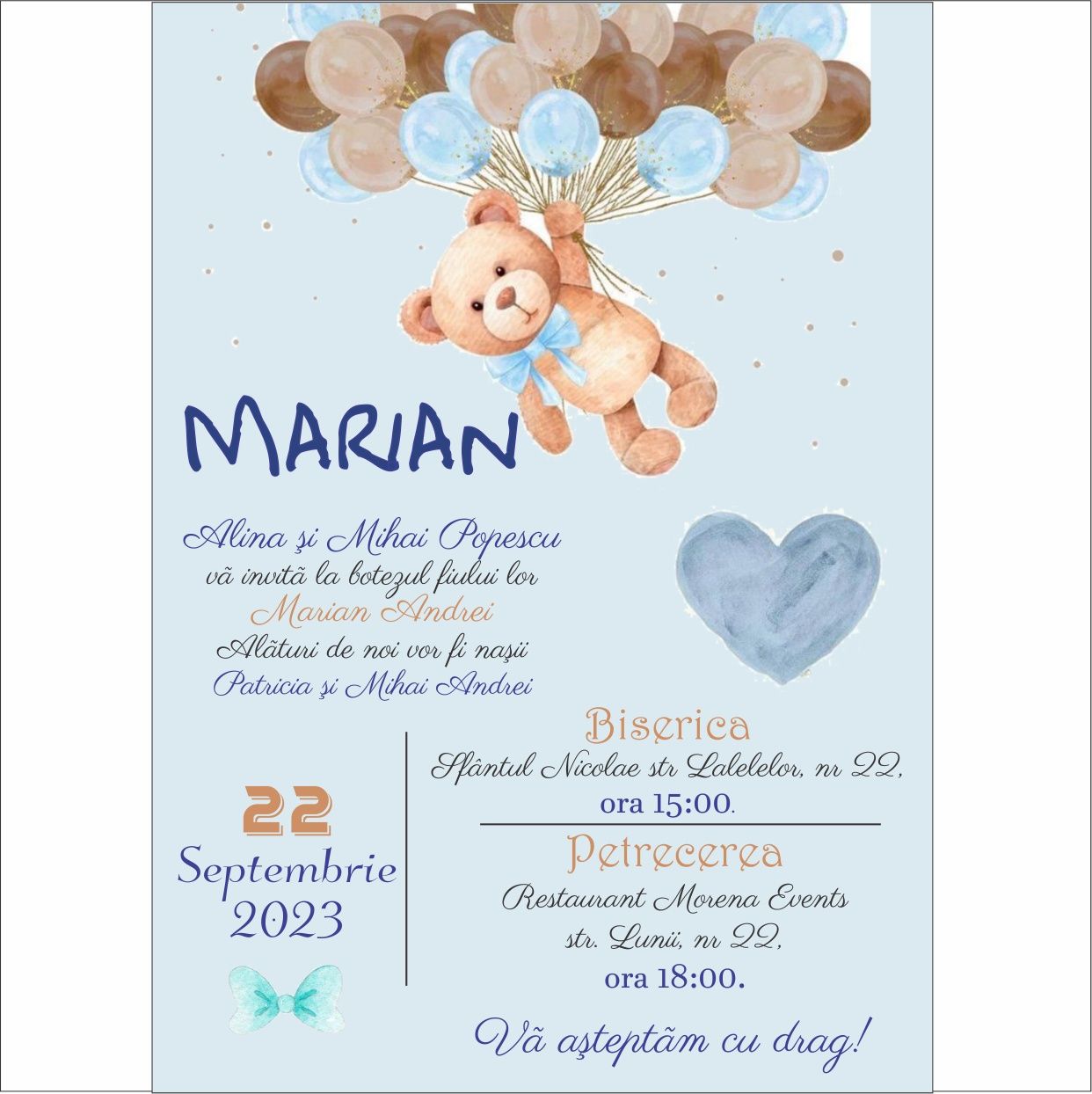 Invitații online personalizate