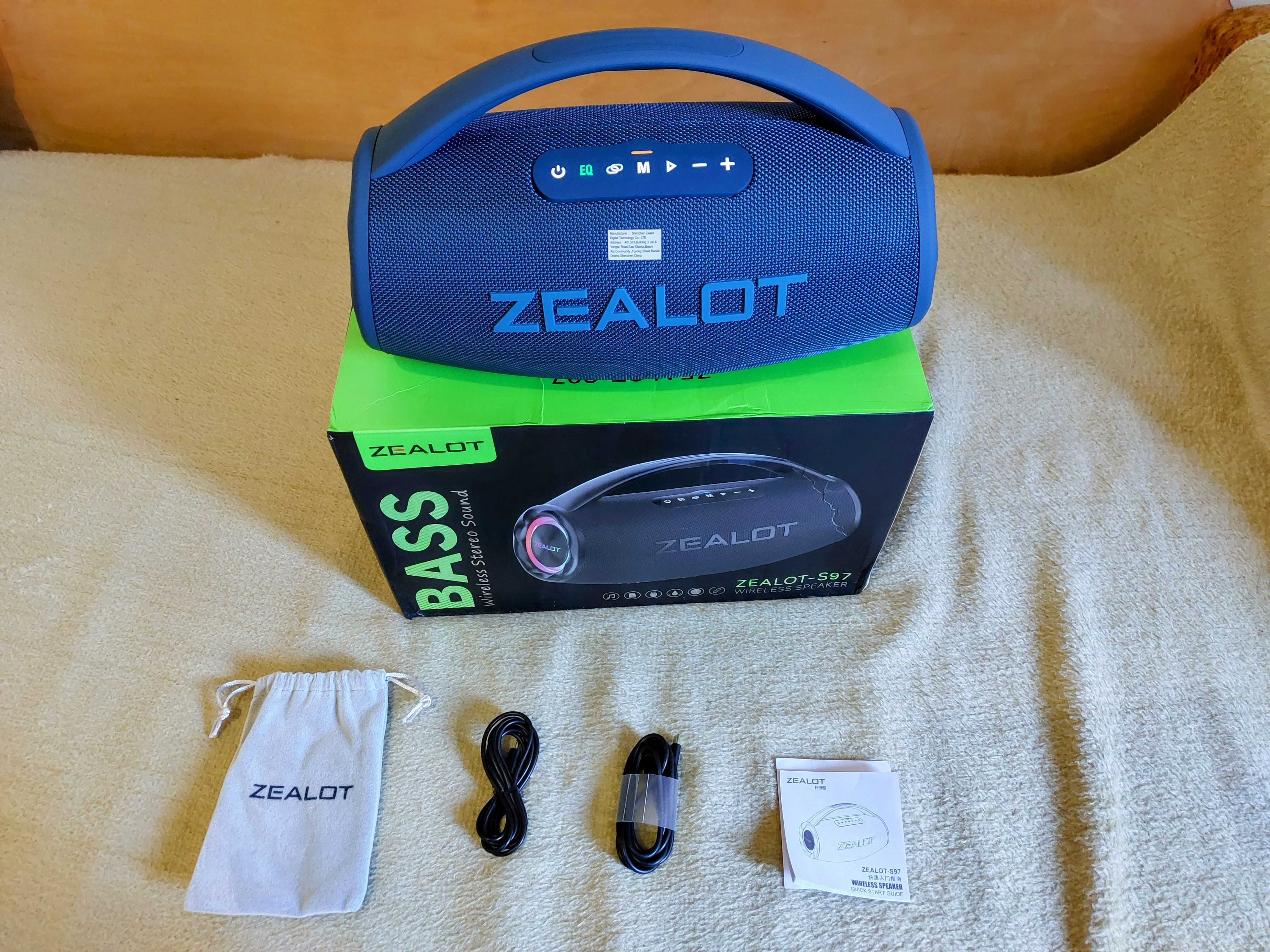 Преносима тонколона/бумбокс Zealot S97-80W, Водоустойчив IP67, НОВА!