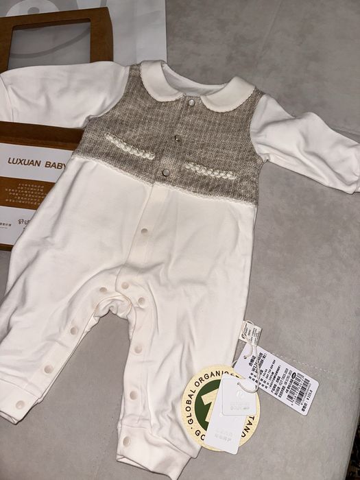 Новый костюм/слип 0-3 месяцев