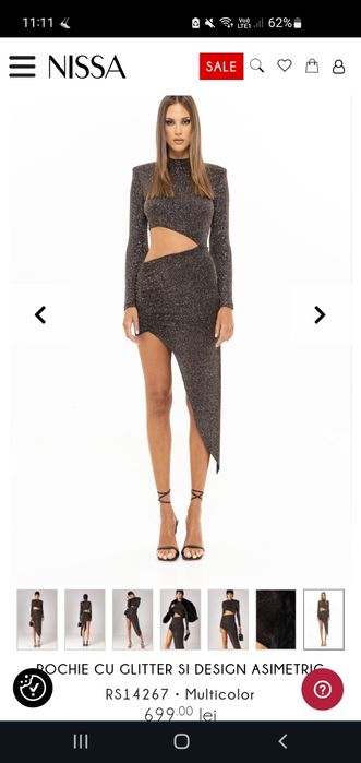 Rochie cu decupaje Nissa