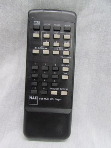 NAD Multi CD Player Remote Control Model 505