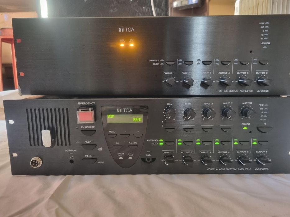 Amplificator TOA VM-3360VA și extensie VM-3360E