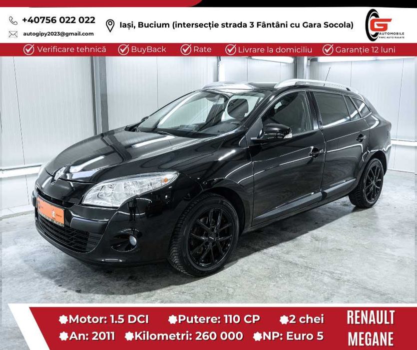 RENAULT MEGANE3 Diesel 15 Navi CP110 AC Jante Senzori Garanție Livrare