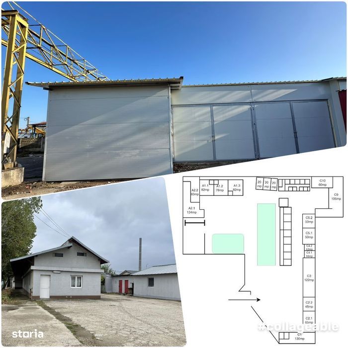 Spatii intre 55-200mp. Hala, Ateliere, Depozite intrare Arpechim