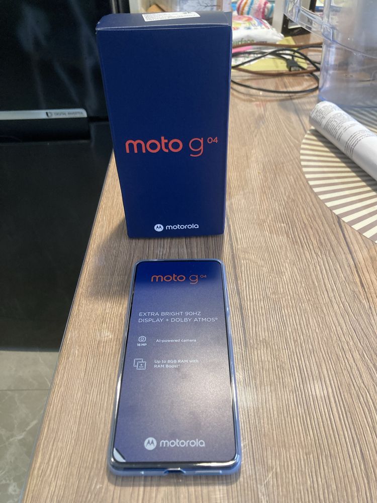 Смартфон Motorola Moto g04, 4RAM, 64GB, Satin Blu