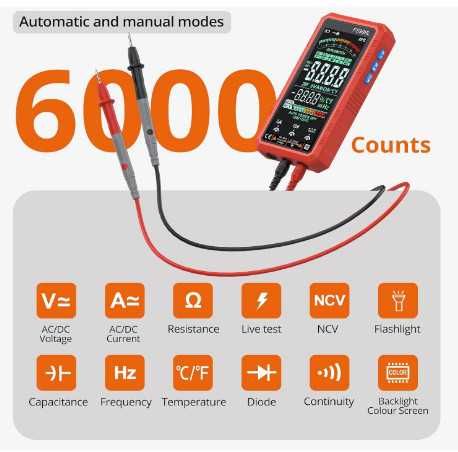 Интелигентен цифров мултицет Proster с автоматично избиране на обхват