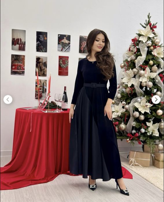 Комбинированное платье Турция