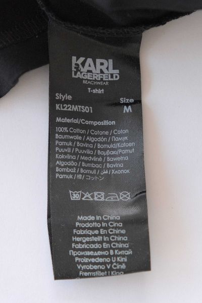 Промо KARL LAGERFELD-М/L/XL-Оригинална черна мъжка тениска