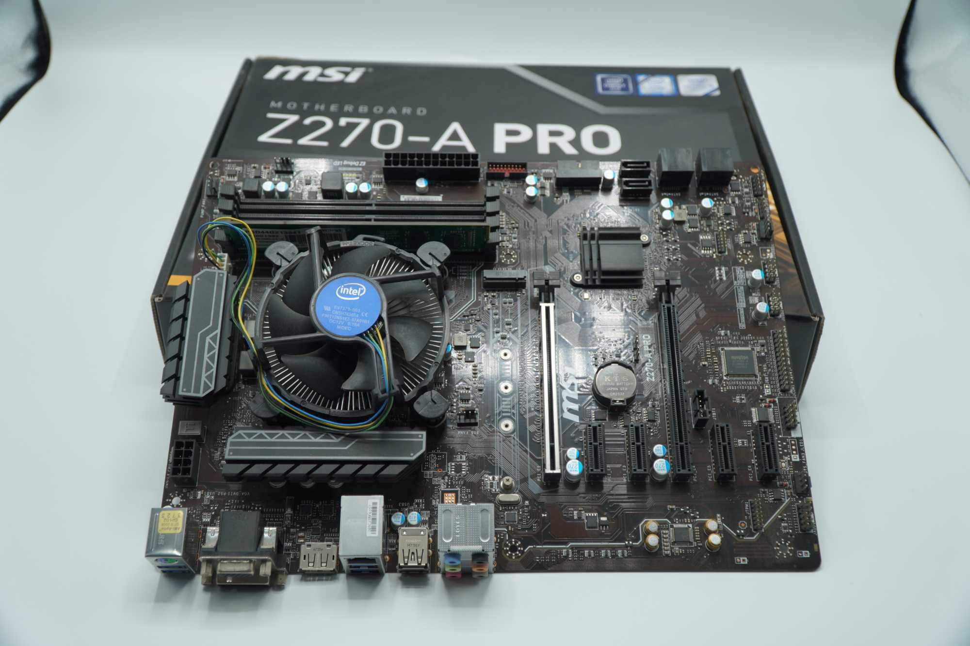 Kit Placa de baza MSI Z270-A PRO, Procesor Intel G3930&4GB Ram 2133MHz