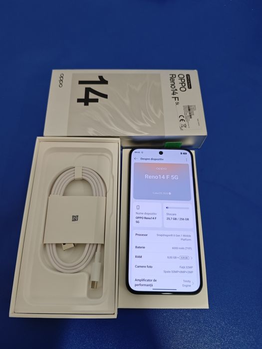 Oppo Reno 14F 5G full box impecabil 256Gb