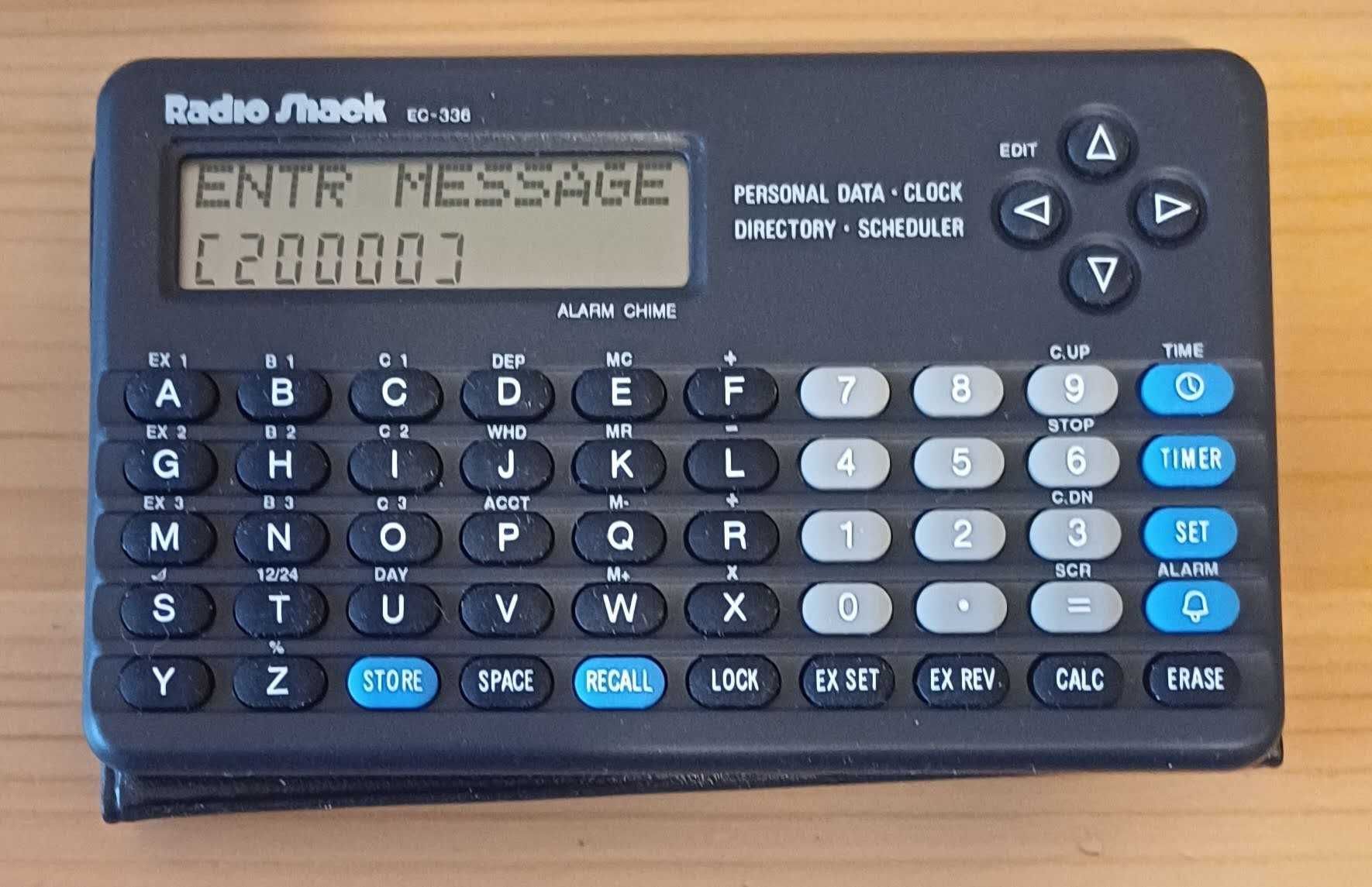 Органайзер - Data Directory and Scheduler Radio Shack EC-336