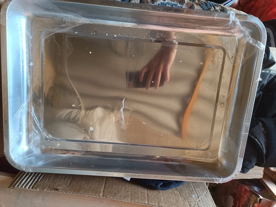 Поднос серый большой