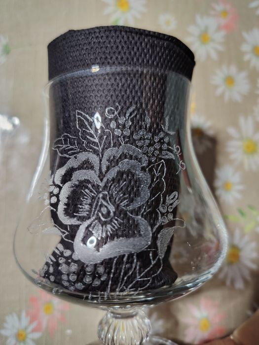 Кристални чаши ръчно гравирани