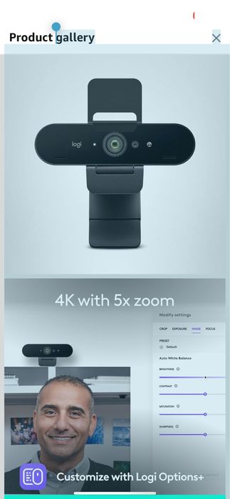 Logitech Brio 4K НОВАЯ ИДЕЛЬНАЯ  веб кам