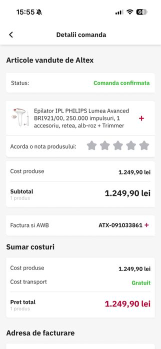 Epilator IPL Philips Lumea Avanced
