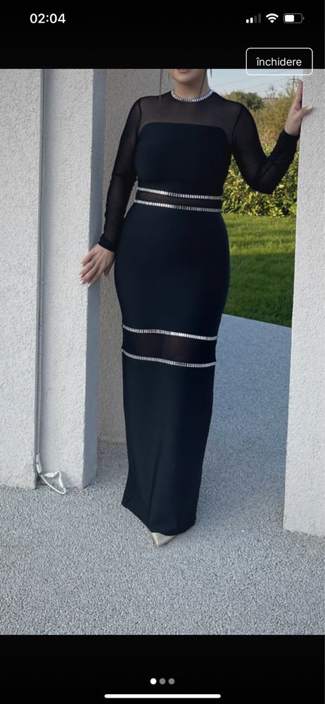 Rochie neagra lunga