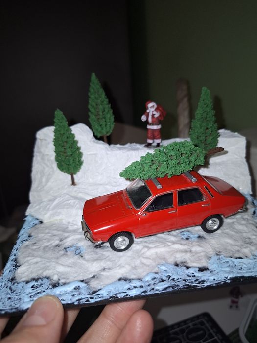 Diorama tematica iarna Mos Craciun