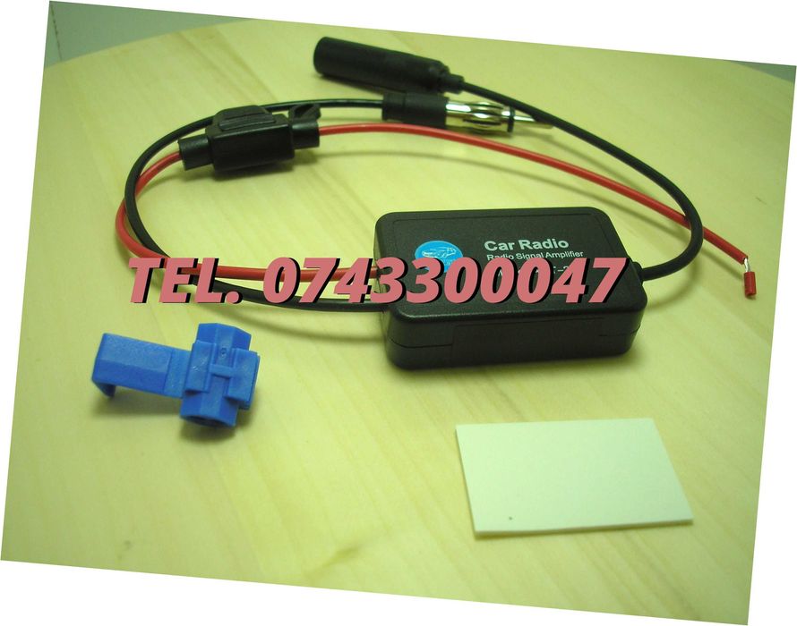 Amplificator De Semnal Antena Radio Auto Fm 12v