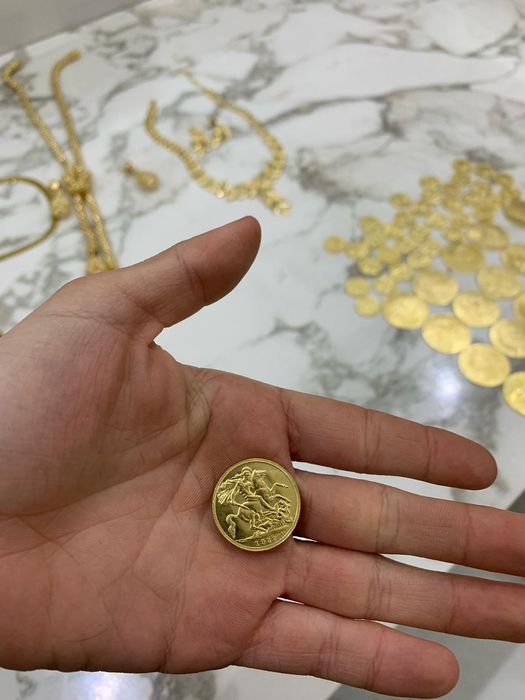 Vând monede placate cu aur de 24k