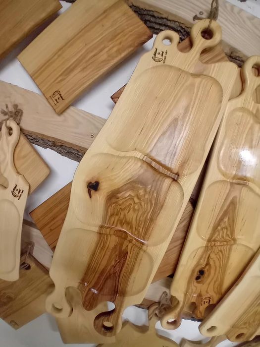 Platouri servire lemn masiv