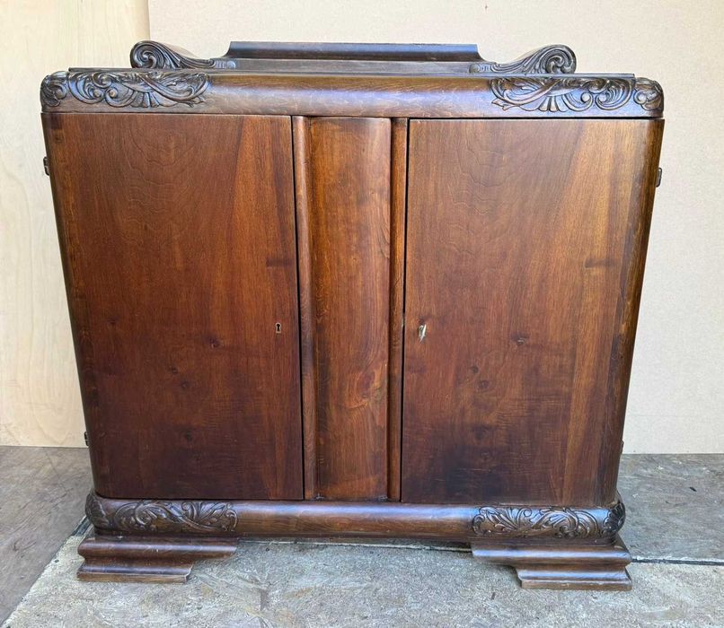 Comoda Vintage din Lemn Masiv Stil Artdeco; Bufet vintage; Dulap