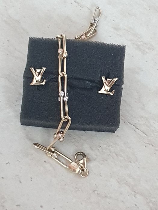 14к.златна гривна и обеци