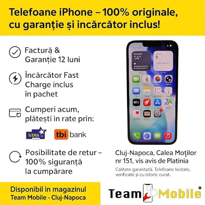 iPhone 13 Pro 256 Sierra Blue Baterie 100%