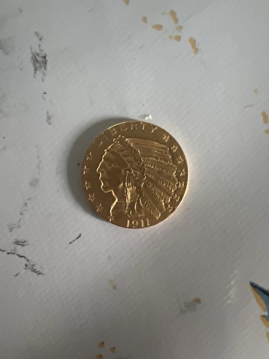 Moneda de aur 5$ an 1911