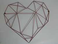 Obiect decor perete inima 3D