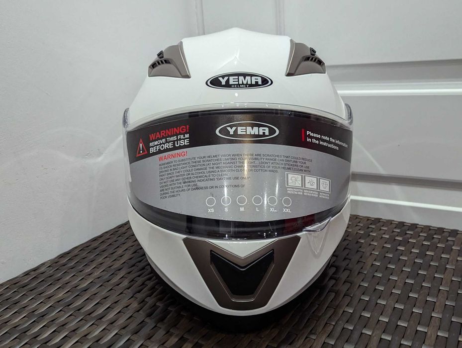 Casca moto Yema, marime XL - flip-up, ochelari de soare