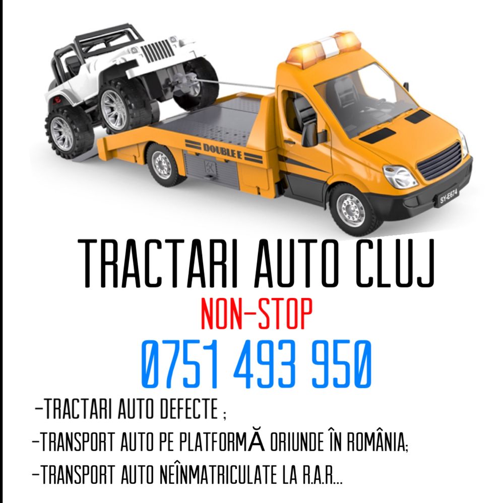 Tractari auto non stop~tractari masini cluj ~ transport auto