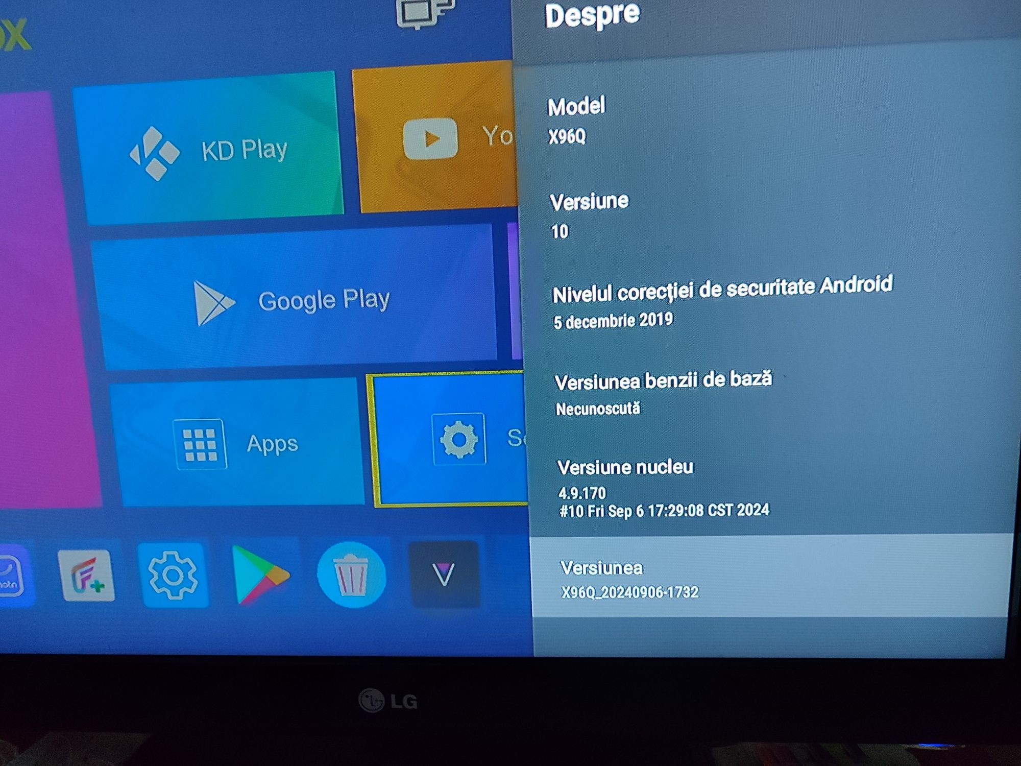 Tv SmartBox X96Q 4K 2gb RAM Android 10 Nou in cutie